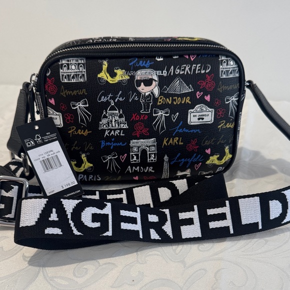 Karl Lagerfeld Handbags - Karl Lagerfeld Multicolor Graphic Crossbody Bag